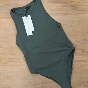 NWT Zara Olive Tank Bodysuit in Medium